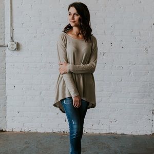 Softest waffle knit thermal top.